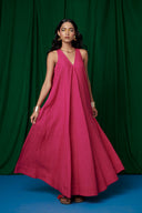 Rani Linen Flared Dress On Sale