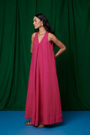 Rani Linen Flared Dress On Sale