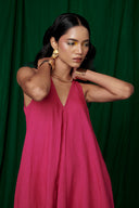 Rani Linen Flared Dress On Sale