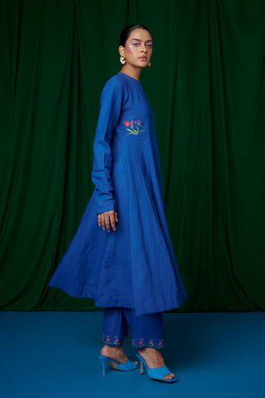 Neelam Linen Anarkali Kurta Set