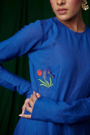 Neelam Linen Anarkali Kurta Set On Sale