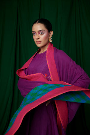 Multi-Panelled Kota Doria Linen Dupatta