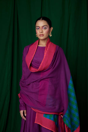 Multi-Panelled Kota Doria Linen Dupatta