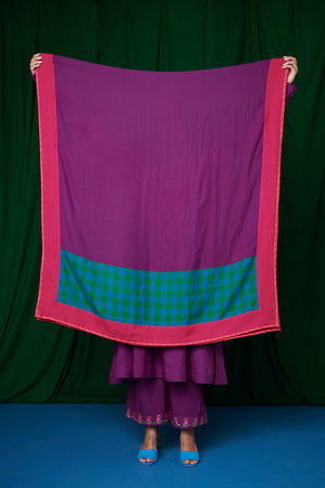 Multi-Panelled Kota Doria Linen Dupatta