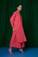 Coral Linen Shirt Dress and Culotte Pants On Sale