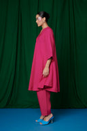 Rani Linen Pheran Kurta Set On Sale