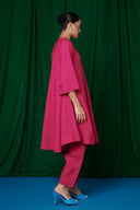 Rani Linen Pheran Kurta Set On Sale