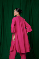 Rani Linen Pheran Kurta Set On Sale