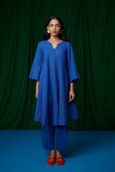 Neelam Linen Pheran Kurta Set - Sale