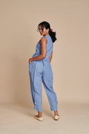 Ashwem Linen Side Pleated Pants - Sale