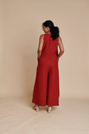 Anaar Linen Flared Jumpsuit