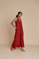 Anaar Linen Flared Jumpsuit