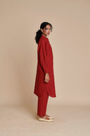 Anaar Linen Shirt Dress On Sale