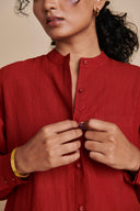 Anaar Linen Shirt Dress On Sale