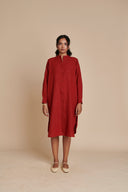 Anaar Linen Shirt Dress On Sale