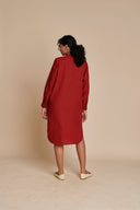 Anaar Linen Shirt Dress On Sale