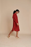 Anaar Linen Shirt Dress On Sale
