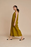 Mehendi Linen Flared Jumpsuit - Sale