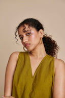 Mehendi Linen Flared Jumpsuit - Sale