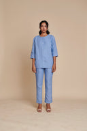 Ashwem Linen Short Kurta On Sale