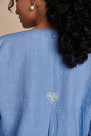 Ashwem Linen Short Kurta On Sale