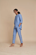 Ashwem Linen Pleated Pants - Sale