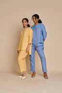 Ashwem Linen Short Kurta On Sale