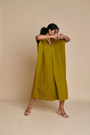 Mehendi Linen Kaftan Dress - Sale