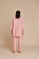 Candy Floss Linen Short Kurta On Sale
