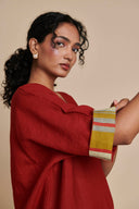Anaar Linen Dolman Kurta Set On Sale