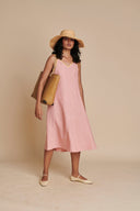 Candy Floss Linen Sundress On Sale