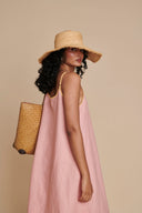 Candy Floss Linen Sundress On Sale