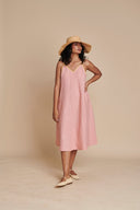 Candy Floss Linen Sundress On Sale
