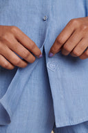 Ashwem Linen Oversized Flared Shirt - Sale