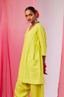 Keri Linen Women's Kurta Set On Sale