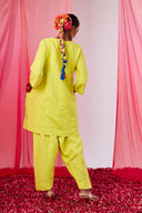 Keri Linen Women's Kurta Set On Sale