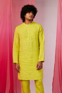Keri Linen Men's Kurta Set On Sale