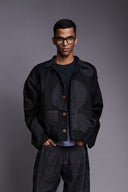 Kohl Linen Kantha Men's Applique Jacket