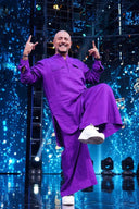 Violet Linen Saif Kurta Set