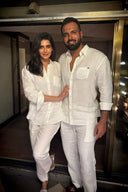 Taj Linen Oversized Shirt Set