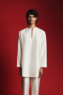 Pearl Silk Men's Open Neck Kurta