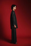 Charcoal Silk Men's Saif Kurta Set