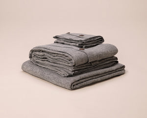 Basalt Linen Bed Set