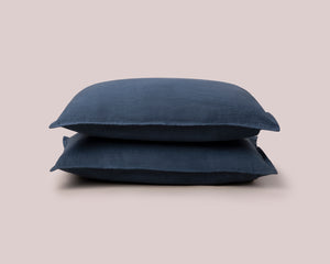 Indigo Linen Pillowcases
