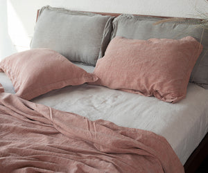 Terracotta Linen Duvet Cover