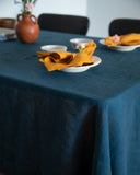 Indigo Linen Tablecloth