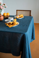 Indigo Linen Tablecloth