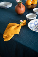 Indigo Linen Tablecloth