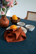 Indigo Linen Tablecloth