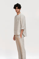 Undyed Linen Men's Pyjama Set